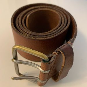 NORDSTROM | dark conyac leather belt | sz L